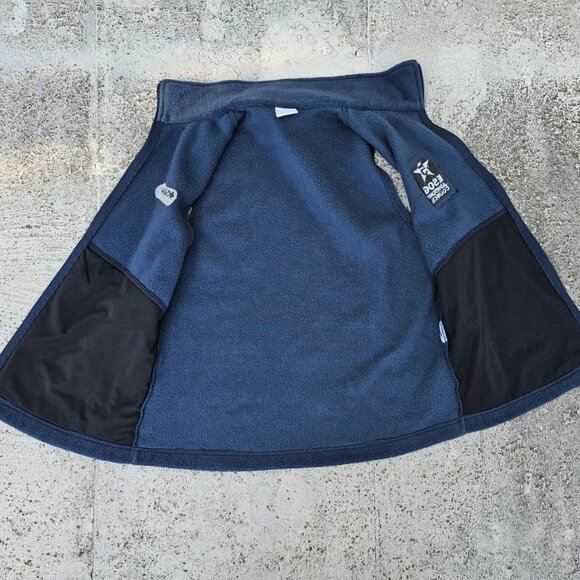 Columbia Women Vest Zip Up Blue Fleece Sleeve Less Jacket WHISTLER Coat Size M - Picture 10 of 10